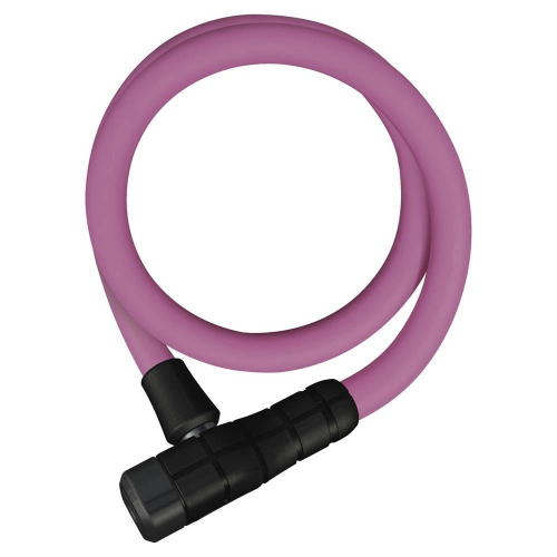 Замок ABUS вело трос 12мм ключ Primo 5412K/85см класс защиты 3/15 320гр розовый