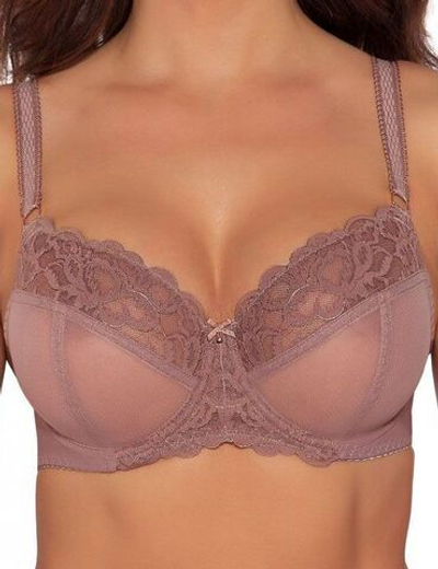 Бюстгальтер на косточках с боковыми поддержками (Размер: 85G) (Цвет: какао)