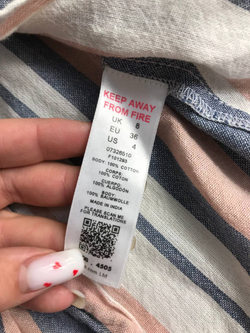 Платье ASOS из хлопка в пастельных оттенках 42 размер