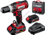 ЗУБР С1, 14.4 В, 35 Н·м, 2 АКБ (2 А·ч), дрель-шуруповерт, кейс (ДШЛ-145-22)