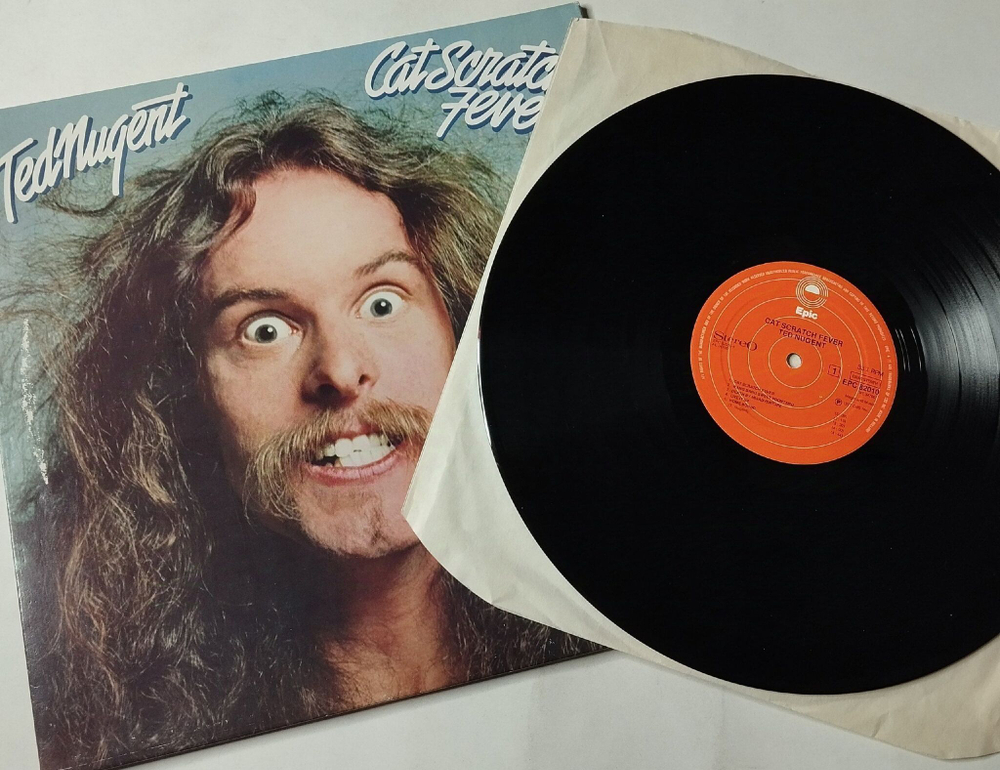 Винтажная виниловая пластинка LP Ted Nugent Cat Scratch Fever (Holland 1977)
