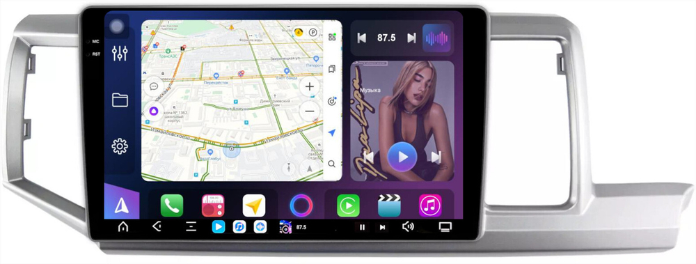 Магнитола для Honda Stepwgn 4 2009-2015 (правый руль) - FarCar XXL10-9604 монитор 10.36" 2K QLED на Android 14, TS20, 8+256Гб, CarPlay, 4G SIM-слот
