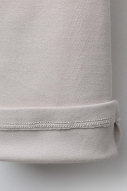 ZARA БРЮКИ-КЛЕШ ИЗ МЯГКОЙ ТКАНИ С РЕЛЬЕФНОЙ НАДПИСЬЮ, СВЕТЛО-БЕЖЕВЫЙ