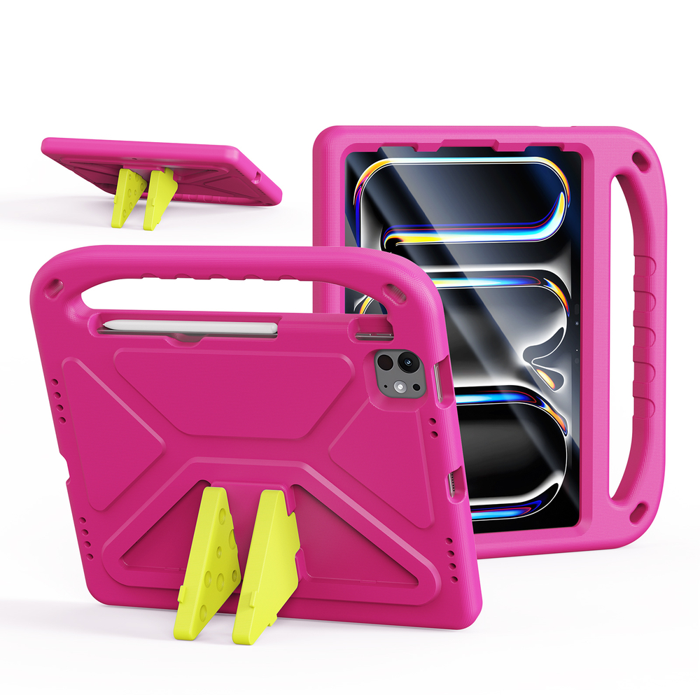 Детский чехол розового цвета на планшет iPad Air 4, 5 (10,9) и iPad Pro 11 (2018, 2020, 2021, 2022) от Dux Ducis, серия Puff Series Case