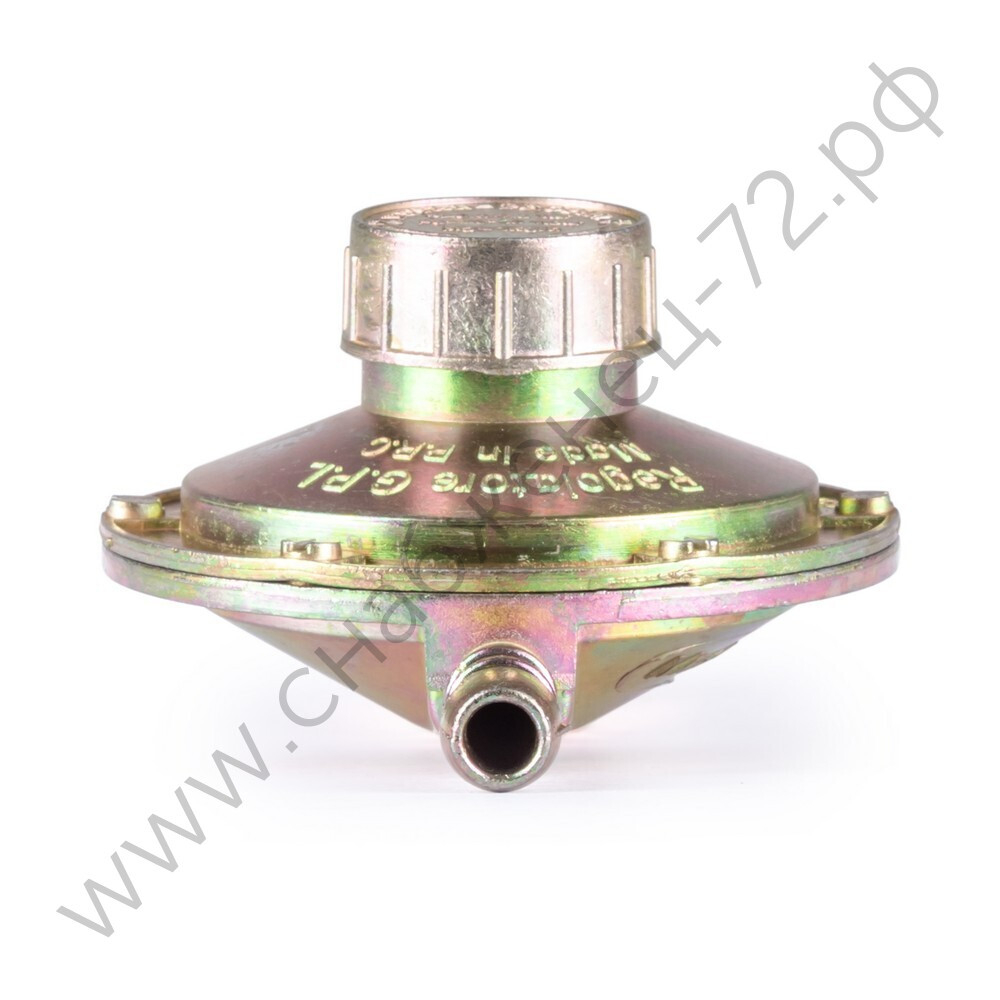 Редуктор ПРОПАНОВЫЙ тип лягушка С РЕГУЛЯТОРОМ (вх. гайка 21.8-14/1LH, вых. 9мм)