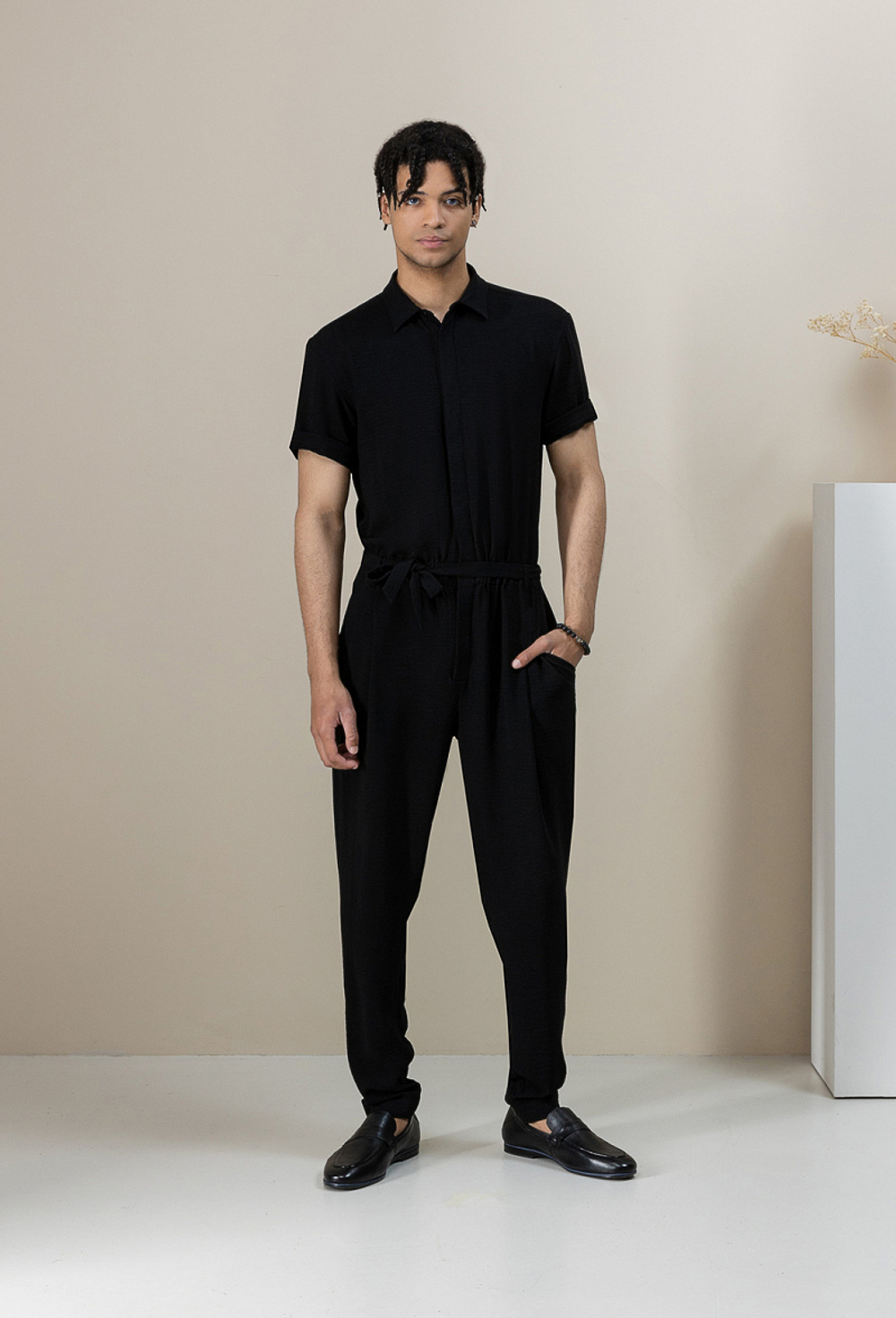 Комбинезон мужской черный 04-01-23 SS men