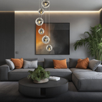 Citilux Томми CL102070 Люстра каскадная с дымчатыми шарами