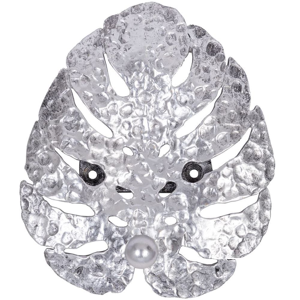 Крючок Monstera Deliciosa (Монстера) Античное серебро