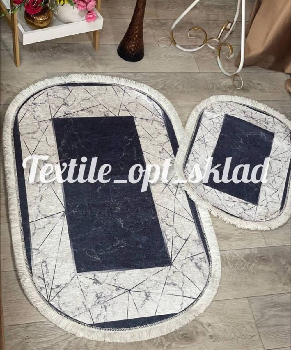 Коврик КАСПИ Овал 2шт ЛИКВИ!