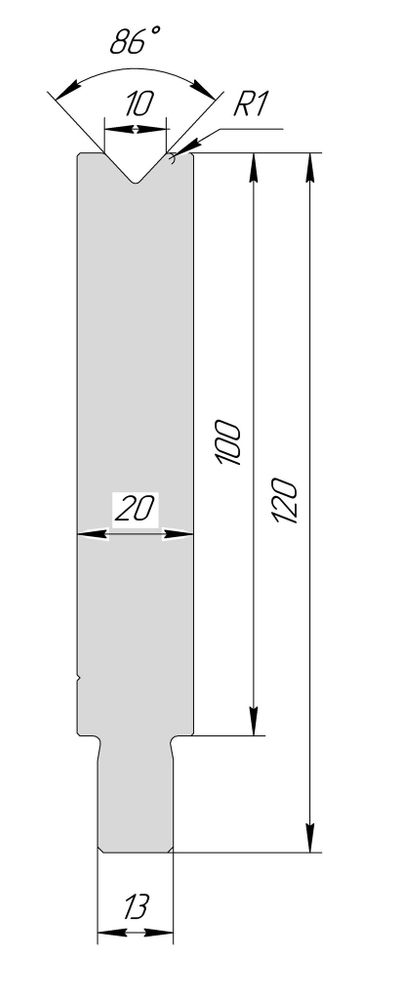 Матрица TM 3202 86° V10 H100