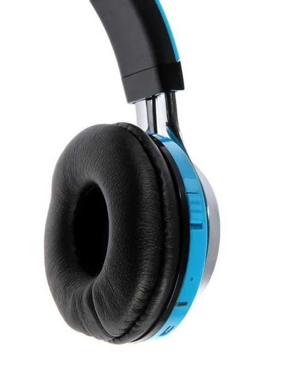 Наушники беспроводные LuazON RX-1 TM-021, накладные, BT 4.2, 250 мАч, LED, FM,microSD,синие