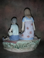 Статуэтка. Фарфор. Игра с утками в пруду. Lladro. Испания