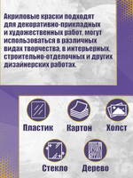 Набор глянцевых акриловых красок 9 цветов