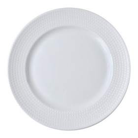 Тарелка d=230 мм. Белый Пьюре Дот, форма Банкет Bonna