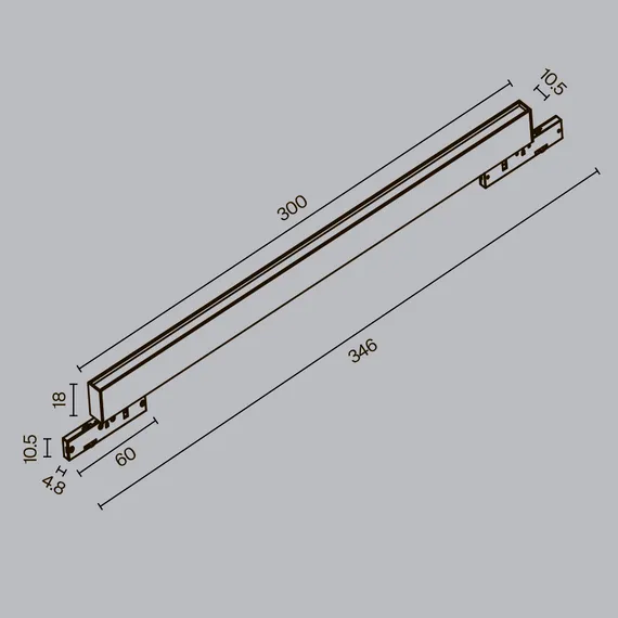 Трековый светильник Базис / Basis Levity 2700К 8Вт 100° Technical tr192-1-8w2.7k-b
