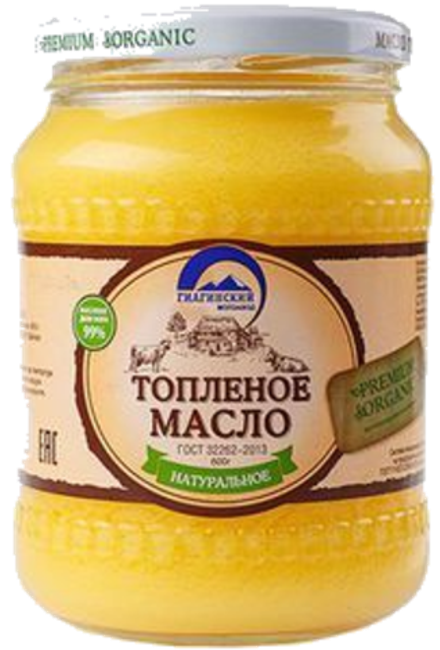 Масло сливочное топлёное "Гиагинское" 99% 600г. Адыгея