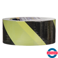 Лента оградительная жёлто-чёрная Unibob 50 мм х 150 м