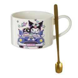 GAEM Кружка с ложкой на подставке, 250 мл, L13 W9,5 H7 см