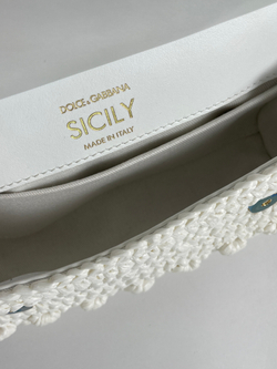 Сумка Dolce&Gabbana Small Sicily Raffia Crochet