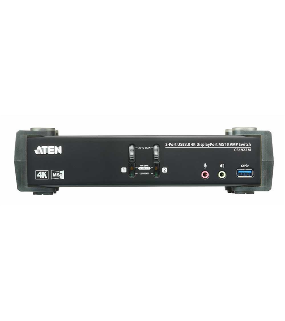 Квм переключатель ATEN 2P USB 3 4K DisplayPort MST KVMP Switch