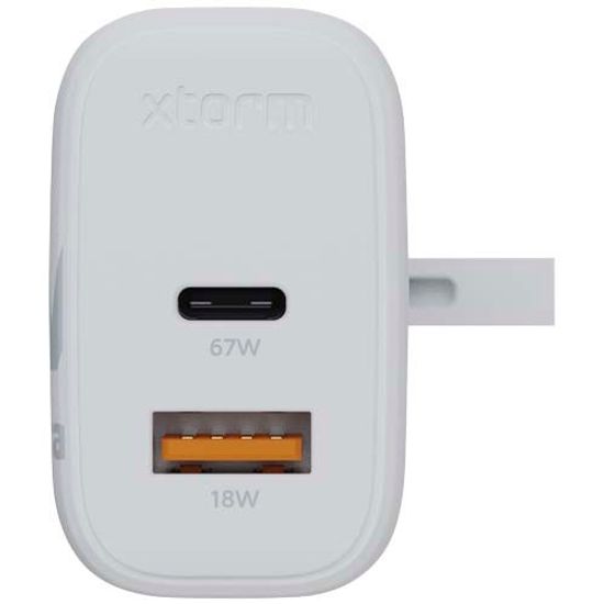 Xtorm XEC067G GaN² Ultra сетевое зарядное устройство мощностью 67 Вт, вилка стандарта Великобритании