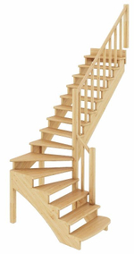 Лестница на второй этаж К-001м/4 Правая