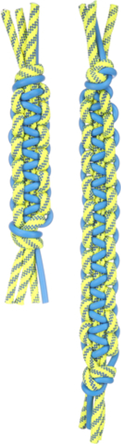 FLAMINGO TOFLA Игрушка для собак "Веревка", нейлон/ТПР, голубой/желтый