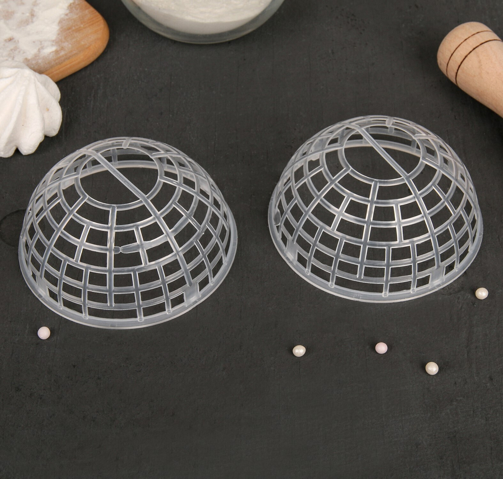 Набор каркасов для объёмных украшений торта 2 шт, 10х5 см