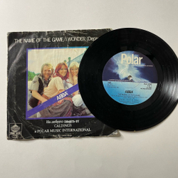 Винтажная виниловая пластинка LP ABBA АББА The Name Of The Game, I Wonder (Departure) (Швеция 1977) 7 дюймов, 45 RPM, Single