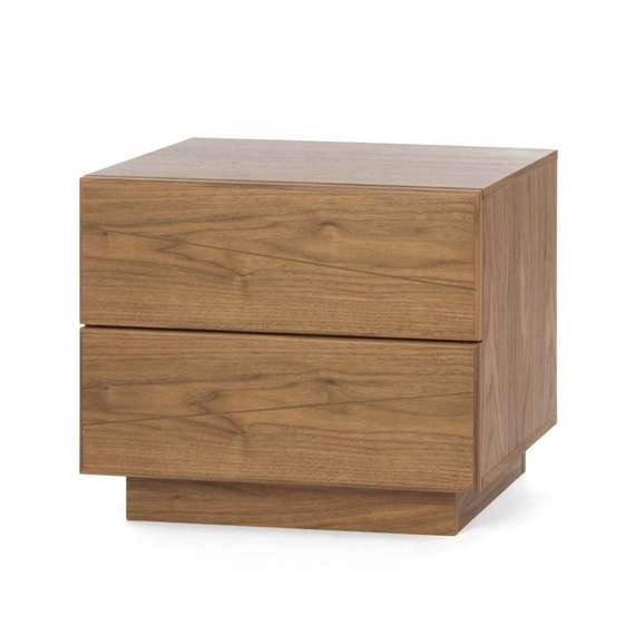 Прикроватная тумба Bora 60х42 см, шпон ореха