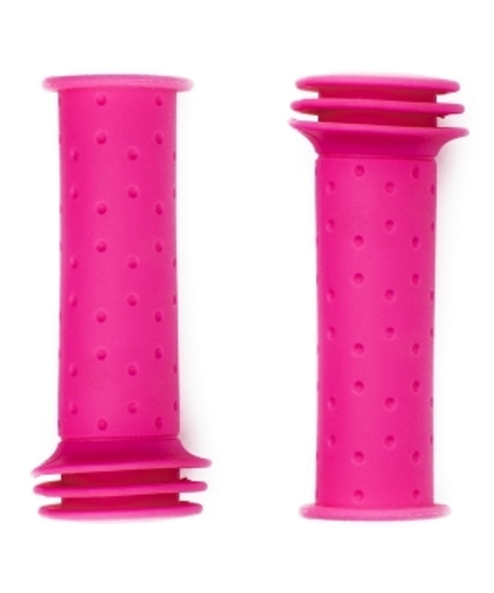 Грипсы детские, резиновые, длина 102мм, цвет розовый, инд.уп. H-G 96 pink/child