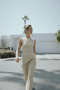 ZARA БРЮКИ BAGGY С ТЕКСТУРОЙ, СВЕТЛО-ЗЕЛЕНЫЙ