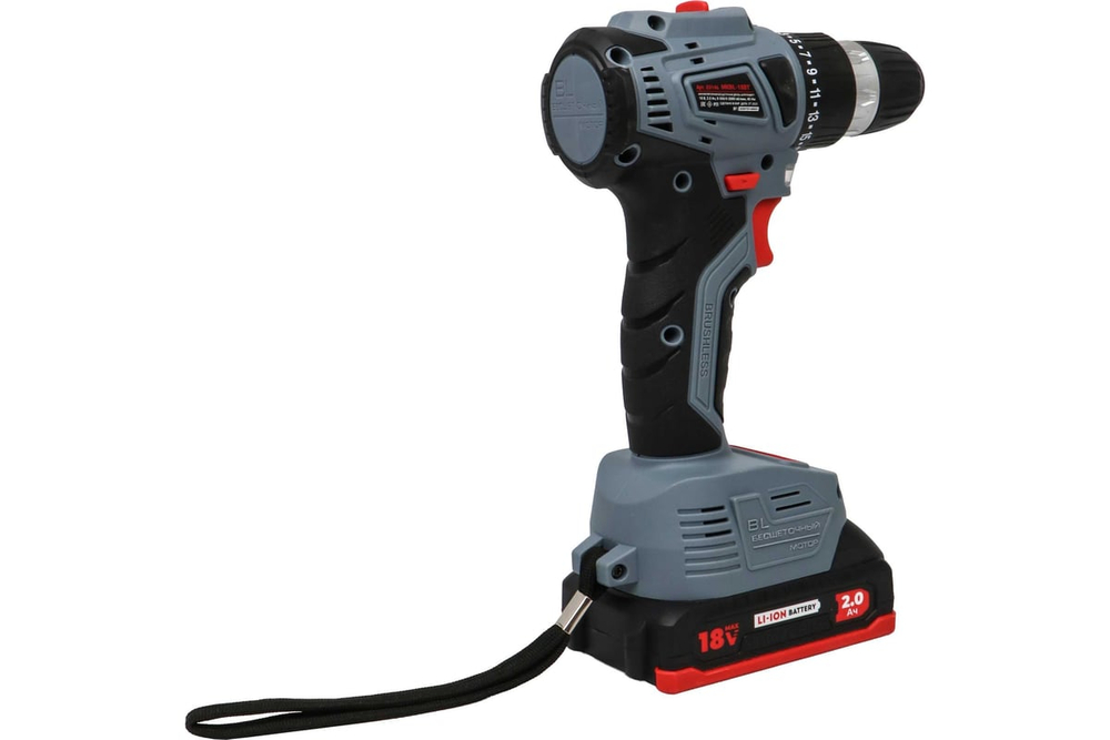 Аккумуляторный бесщеточный шуруповерт с набором Profipower MKBL-18BT E0147