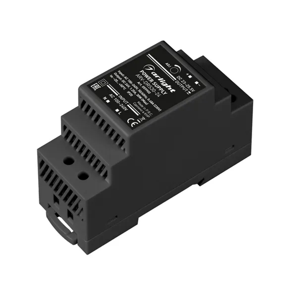 Блок питания ARV-DRS-36-24 (24V, 1.5A, 36W) (Arlight, IP20 DIN-рейка 5 лет) 059900