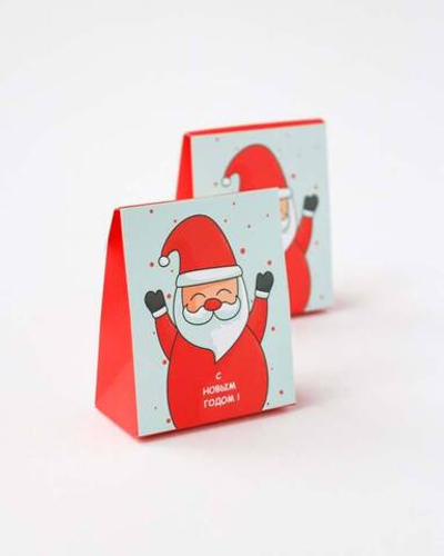 Пакетик подарочный объемный "Новогодняя вечеринка", 70х35х85мм