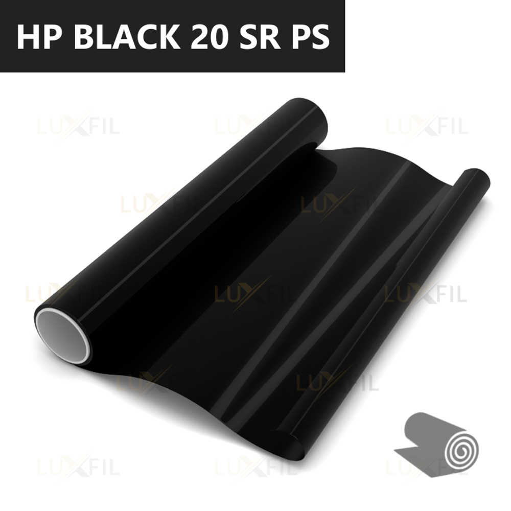 Пленка тонировочная металлизированная HP BLACK 20 SR PS LUXFIL, рулон (ширина рулона 1,524 м.)