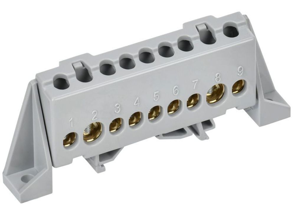 Шина L "фаза" в комб. изол. "Стойка" 8х12-9-Ср TEKFOR IEK TF-NN20-09-DP-K03