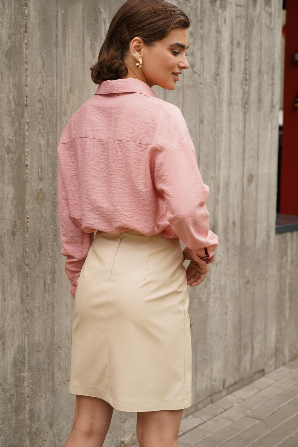 Рубашка женская | Бл-1012 б вискоза крэп