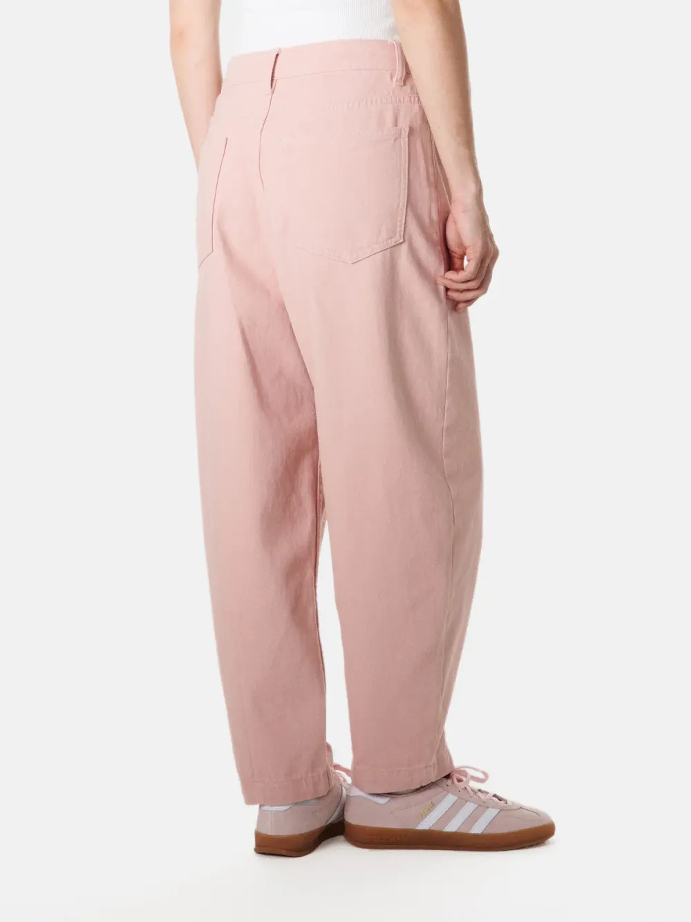 Джинсы баррел "Розовые" женские