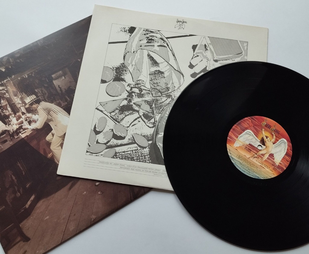 Винтажная виниловая пластинка LP Led Zeppelin In Through The Out Door (USA 1979) Slave D