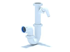 Сифон прямоточный "АНИ" D-1020 с отводом д/стир.