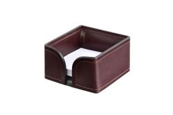 Лоток для блока бумаги из кожи Full Grain  Brown