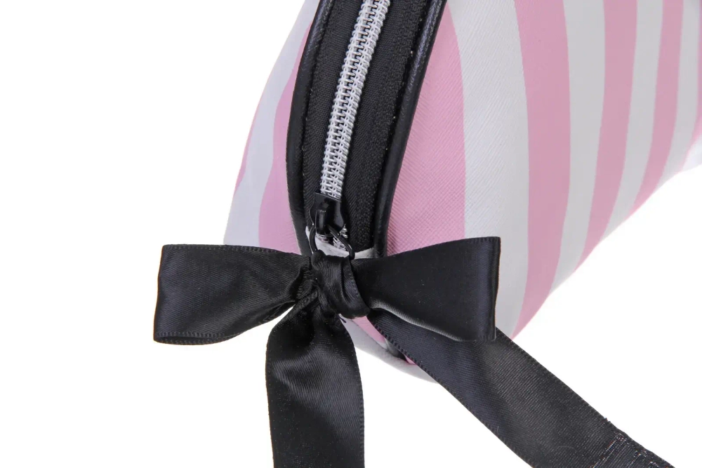 Косметичка «ФРАТЕЛЛИ», цвет розовый/белый, 24*15*7см (лейбл Ultramarin)