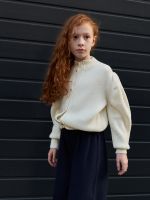 Кардиган для девочки AT1058 молочный