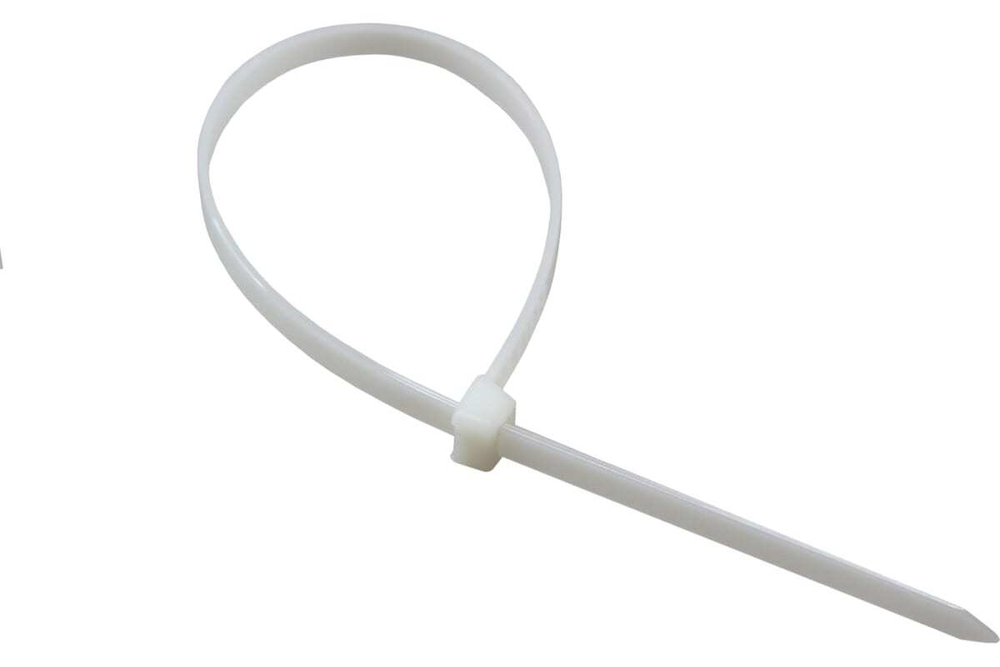 ХОМУТ REXANT НЕЙЛОНОВАЯ 200X2,5ММ БЕЛАЯ (100 ШТ/УП) 07-0200-4