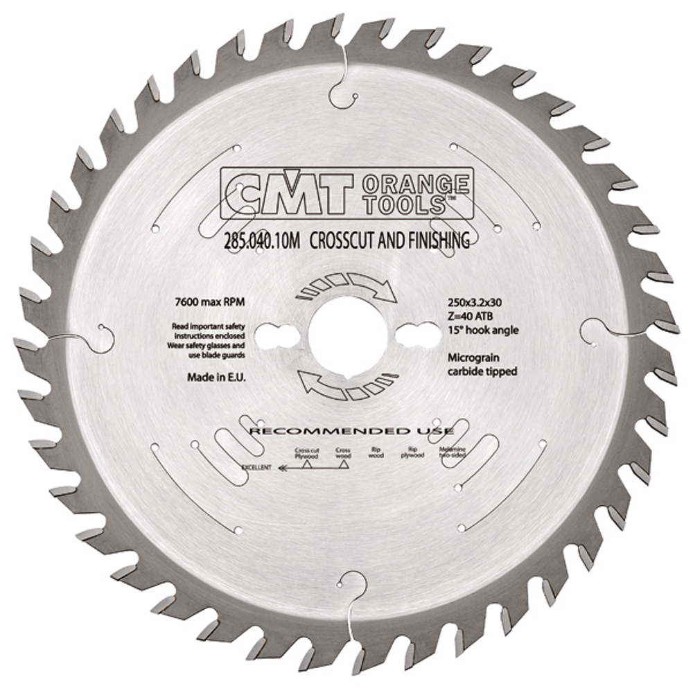 Диск пильный по дереву 250x30x3,2/2,2 ATB Z=60 285.060.10M