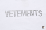 Футболка Vetements "Swarovski" белая