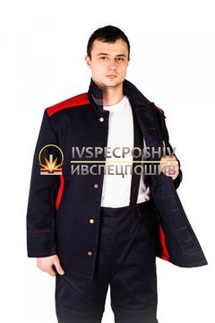 Костюм сварщика "СварМакс-2" брюки (т.синий/красный)