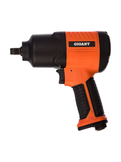 Ударный пневмогайковерт (720 Нм; 1/2; кейс) Gigant PW 720 + набор головок