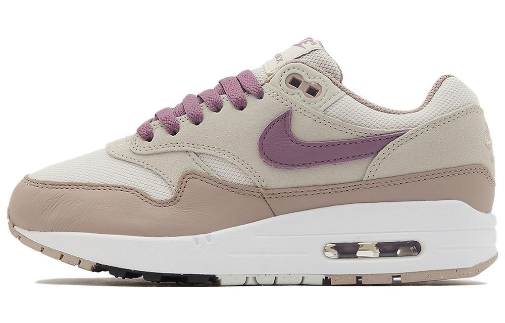 Nike Air Max 1 SC comfortable and versatile non-slip low-cut life casual shoes for men and women with the same style beige purple